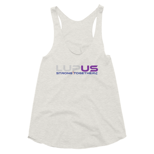 LupUS Strong Together Women's Tri-Blend Racerback Tank